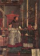 CARPACCIO, Vittore Vision of St Augustin (detail) dsf china oil painting reproduction